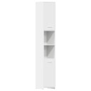 vidaXL Baderomsskap hvit 30x30x183,5 cm sponplate