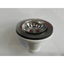 1,1/2"X115 kjøkkenavløpsventil med plugg
