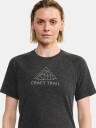Craft ADV Trail Wool SS Tee Dame Black Melange S