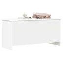 vidaXL Oppbevaringskiste Hvit 100 x 40 x 50 cm Konstruert tre