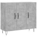 vidaXL Skjenk betonggrå 90x34x80 cm konstruert tre