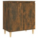 vidaXL Skjenk røkt eik 60x35x70 cm konstruert tre