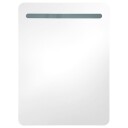 vidaXL LED-speilskap til bad 60x11x80 cm
