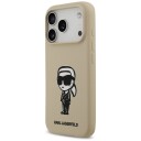 Karl Lagerfeld Silicone Karl Sketch & Logo MagSafe Case for iPhone 17 Pro Brown