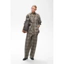 InWear Checkieiw Barrel Pant   Brown   38