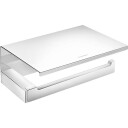 kosmisk papirholder med lokk chrome 160x60x120 mm