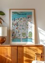 Vibrant Vancouver City Plakat / 21x30