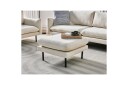 Fotpall Vinterbro Lysebeige/svart, Polyester - Lysebeige/svart, Polyester