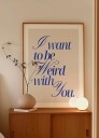Weird With You blue Plakat Plakat / 21x30cm