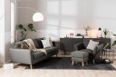 Trend 2 seters Stoffsofa   Svart