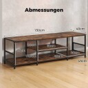 TV stativ for 65 tommers TV er – industriell stil metallramme