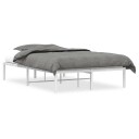 vidaXL Sengeramme i metall hvit 120x190 cm 8721012304734
