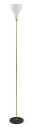 TATO Lady V Gulvlampe Messing & Hvit Rett