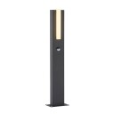 Lucande Virgalia LED-gatelampe, 65 cm med sensor