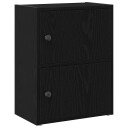 Bokhylle svart eik 40x24x52 cm konstruert tre
