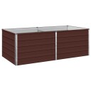 vidaXL Hevet Hagebed Brun 160 x 80 x 55 cm kaldvalset stål