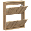 vidaXL Vegghengt skoskap ARNHEM 71 x 17 x 86 cm Konstruert tre