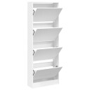  Skoskap hvit 60x21x163,5 cm konstruert tre 8721012381391