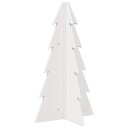 Vidaxl Juletre av tre til pynt hvit 69,5 cm heltre furu