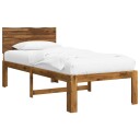 vidaXL Enkelt Senge Ramme med Hodegjerde ROSTOCK Naturlig 75 x 190 cm