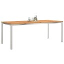  Utendørs Spisebord 200x90x74.5 cm Solid Akasietre