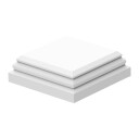 Jabo Stolpehatt Arnö Hvit 125x125x40mm