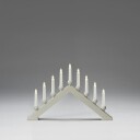Adventstake Gnosjö Konstsmide 9 Lys Tre Matt Beige