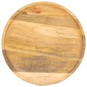 vidaXL Rundt sidebord 43x43x66 cm heltre mango