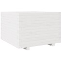  Plantekasse hvit 70x70x49,5 cm heltre furu