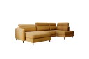 Berrto Sofa med Divan og Sjeselong 5 seters   Gull