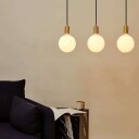 Tala Linear Triple Pendel w/3 Sphere IV Brass/White