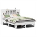  Sengeramme uten madrass hvit 160x200 cm heltre furu 8721158382771