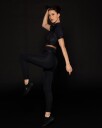 LEVITY Core Rib Tights Black - M