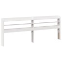 Hodegavl med hyller hvit 180 cm heltre furu 8721102854170