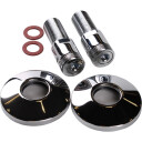 3/4" x 1/2" Rett kobling med avstengningsventil