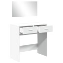  Sminkebord med speil hvit 80x39x80 cm 8721012496040