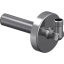 Uponor Smart Aqua PLUS albue, uten avstegning, med rosett, 1/2"x3/8" chrome 85mm