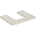 GEBERIT ONE bordplate 600x470x30mm utskjæring i midten for høy kompakt kum