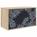 vidaXL Vegghengt TV skap DOKKUM 69 x 33 x 40 cm Sonoma eik
