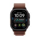 Apple Watch Ultra 4 49mm GPS + Cellular med svart titan og burgunder Alpine Loop