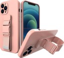 Hurtel Tauetui geletui med kjede lanyard bag lanyard iPhone XR Rosa