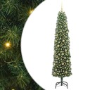  Kunstig juletre med 300 LED grønn 210 cm PVC og stål og plast