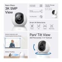 TP-Link Tapo C230 Innendørs 5MP WiFi Overvåkningskamera Hvit