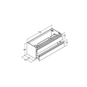 Dansani Inzo servantskap, 120x44,5 cm, matt hvit