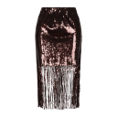 Dixi Skirt Black Coffee M Party sequins midi skirt