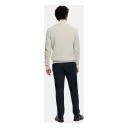 Selected Homme Dane Long Sleeve Knit Structure Half Zip Grå M