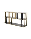 Clio hylle brushed brass finish