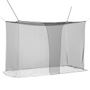 vidaXL Myggnett for seng 156 mask Svart 220 x 100 x 150 cm Polyester