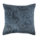 Borg Living Putetrekk - 60x63 cm - 100% Bomullssateng - Marble dark blue