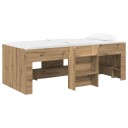 Barnas Høye Sengramme 2 pcs Artisan eik 193 x 96,1 x 68,5 cm